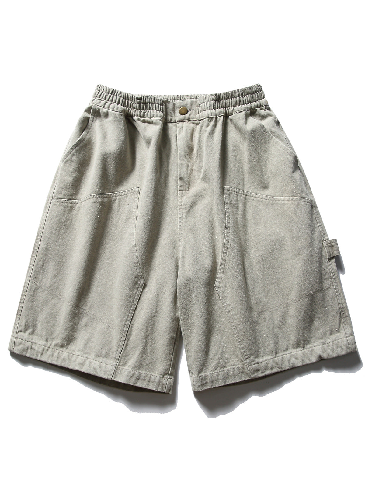 Shorts Cargo Lavés En Coton Robuste Avec Finition Vintage Et Poches Utilitaires Coupe Décontractée