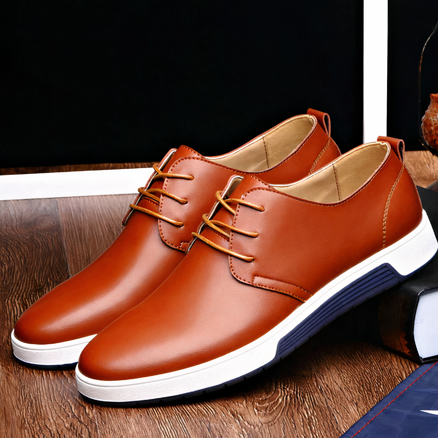 Leder Oxford Schuhe mit orthopädischer Ausstattung