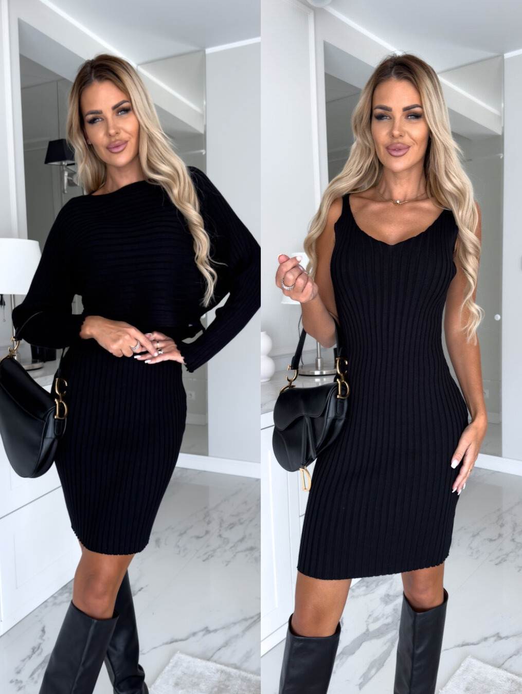 Clara - Kleid und Pullover Set (ärmellos)