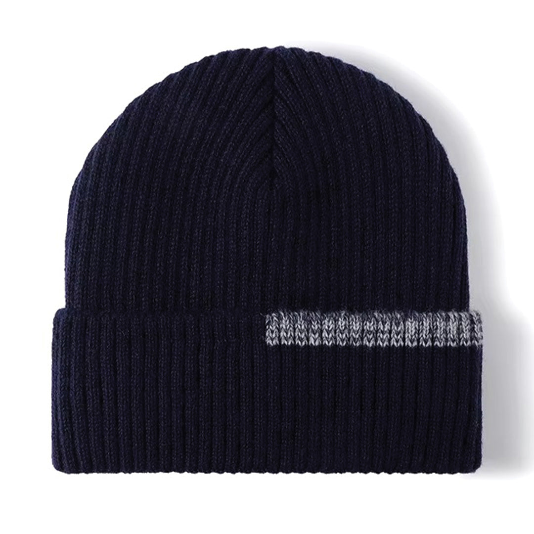 Amawinc Bonnet À Côtes Raffiné Pour L Hiver Avec Doublure Multicouche En Coton Polyester Acrylique