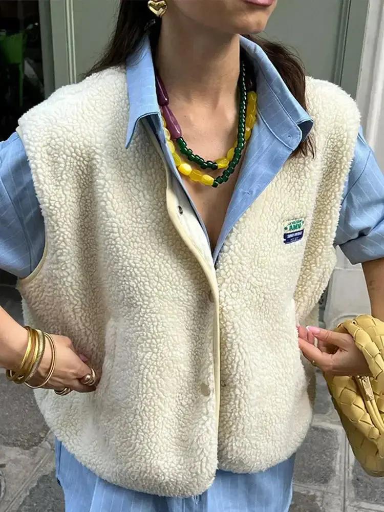 Gilet Polaire Doux Pour Femmes Pour Une Couche Chaude Et Confortable Avec Style Décontracté Et Facile À Porter
