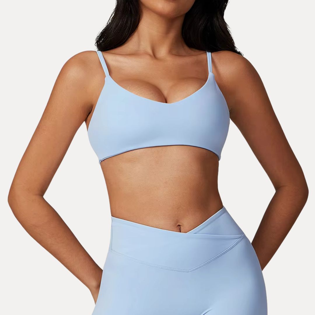 Soutien Gorge De Sport Léger À Moyen Avec Bretelles Spaghetti Pour Entraînement Et Quotidien