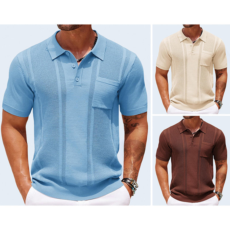Polo Commute Roberto Russo En Soie Glacée Ultra Lisse Avec Finition Flocage Pour Homme