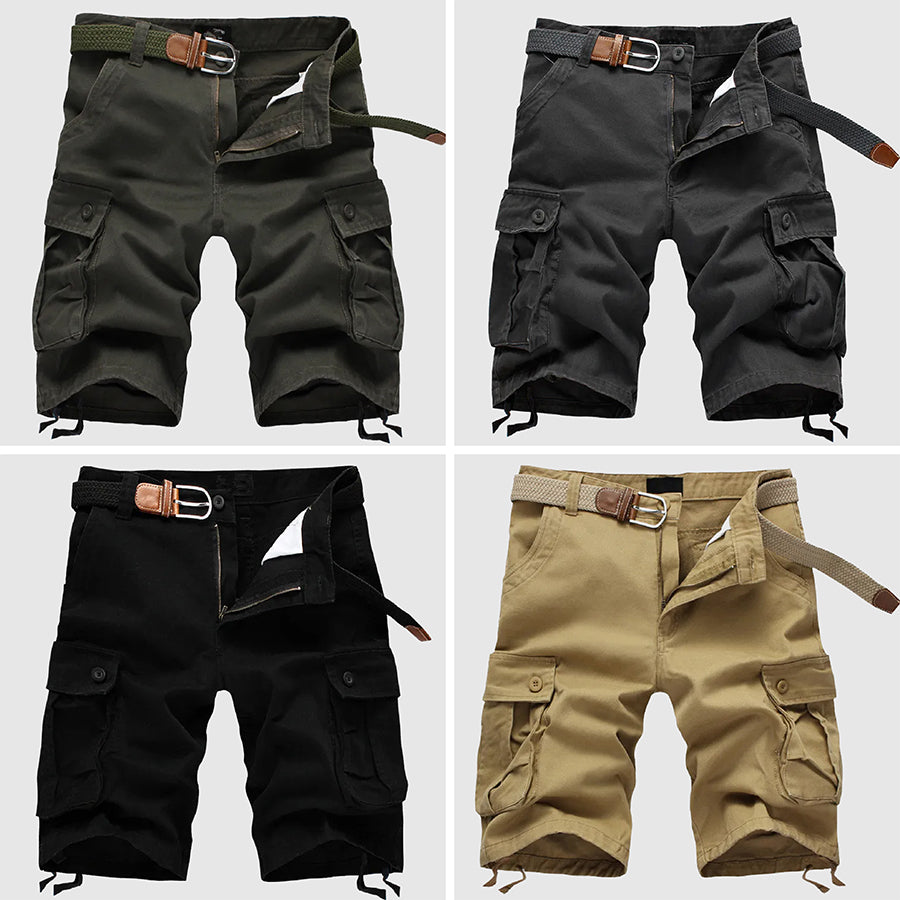 Roberto Russo Shorts Serene Sands à Poches Multiples Système Cargo Pratiques et Polyvalents