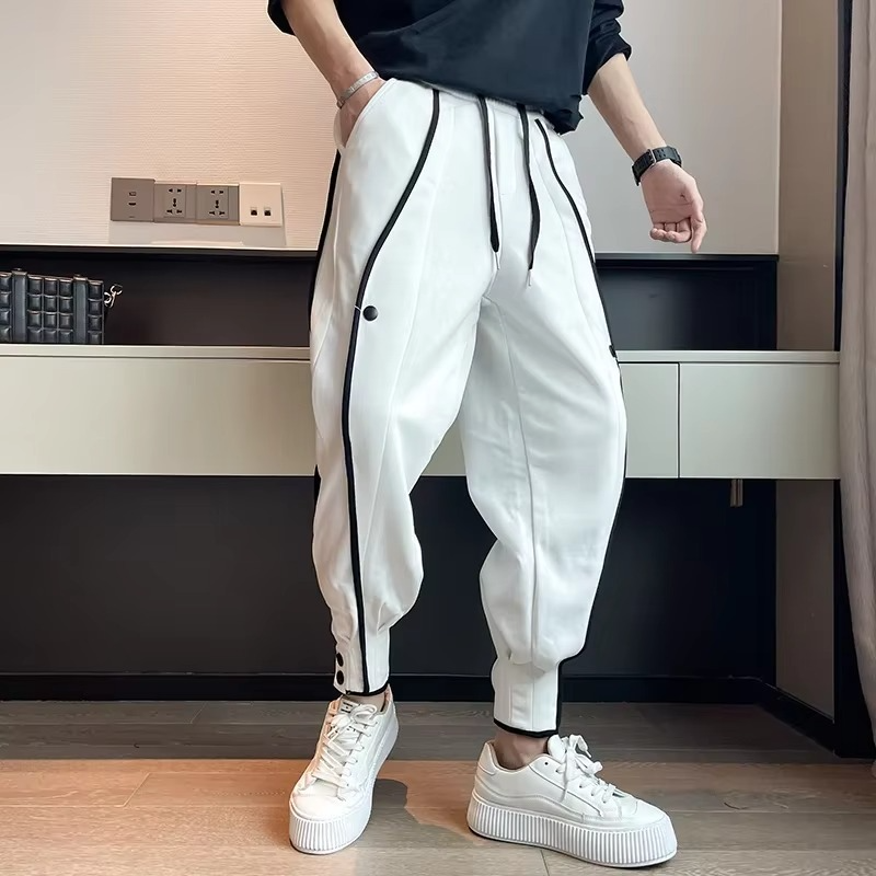 Pantalon Jogger Homme Coupe Large Style Coréen Décontracté Pour Fitness Et Vie Quotidienne