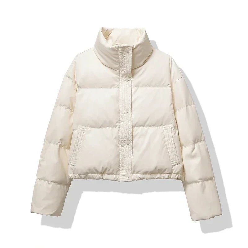 Julia Veste Puffer Courte Pour Femme Élégante Et Confortable Pour La Saison Hivernale