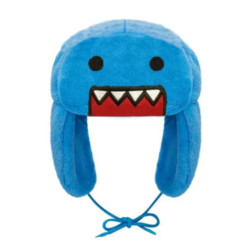 Chapeau Ushanka Peluche Unisexe Avec Rabats Ajustables Design Dessin Animé Léger Et Chaud Pour L'Hiver