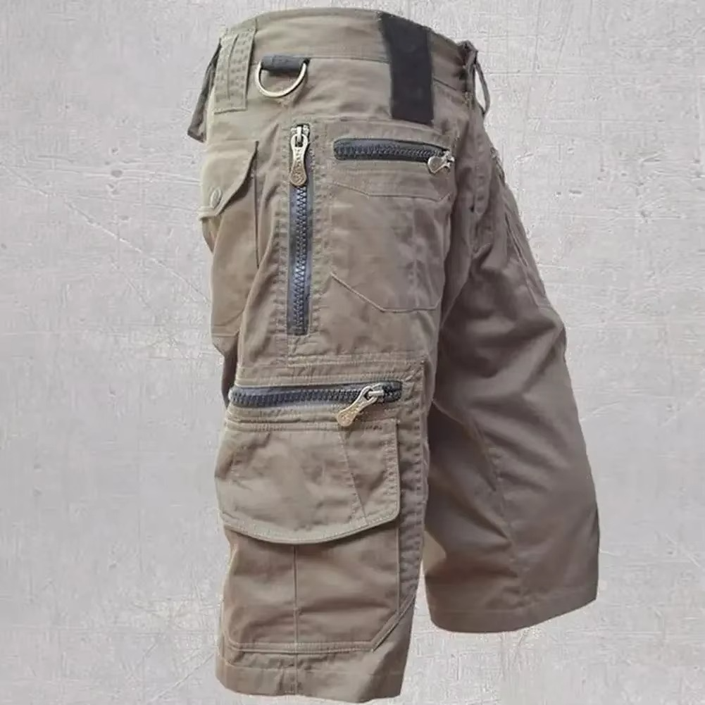 Amawinc Shorts Cargo Homme Multipoches Style Militaire Coupe Droite Pour Été Confortable