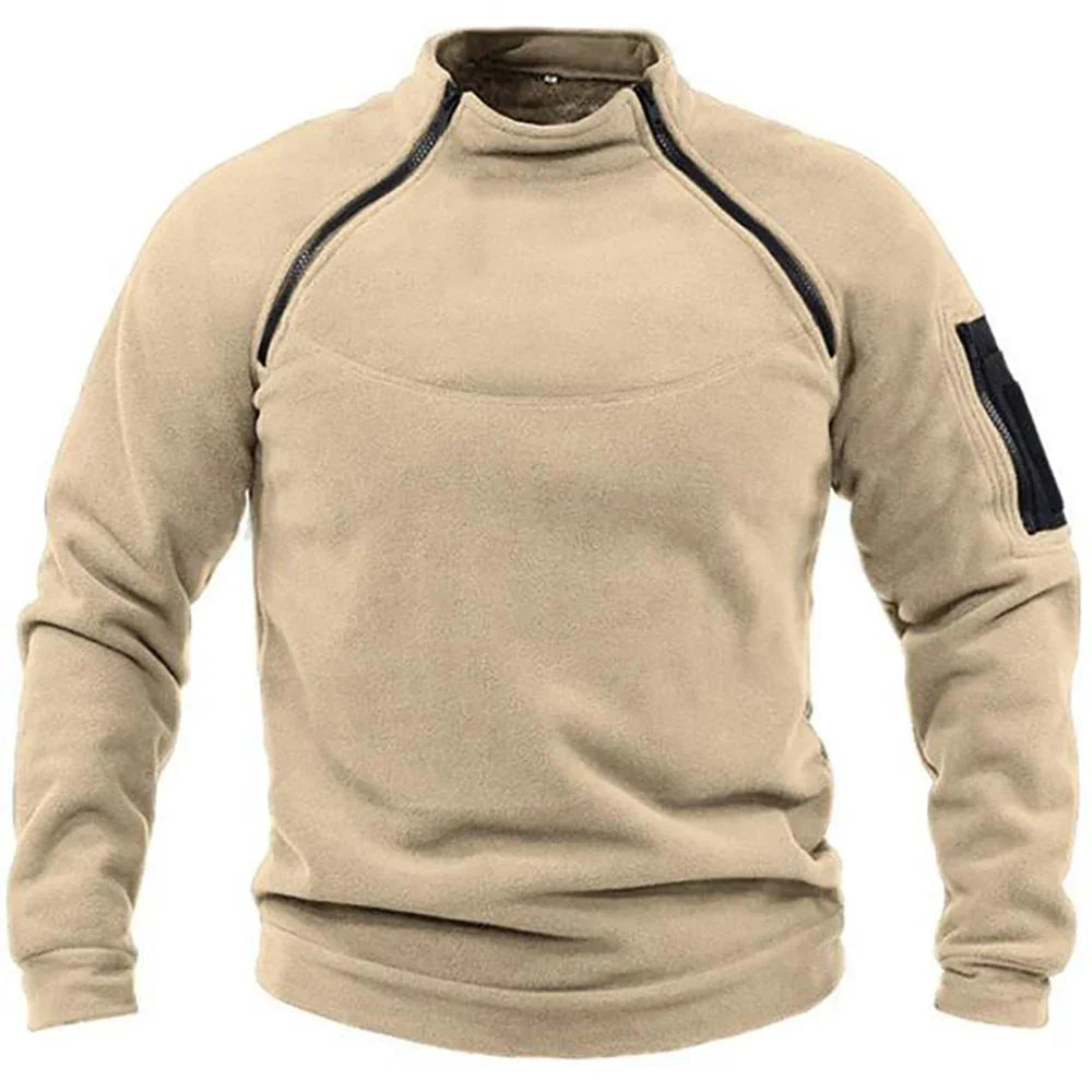 Eamon Herren Fleecejacke: Winddichte Outdoorjacke