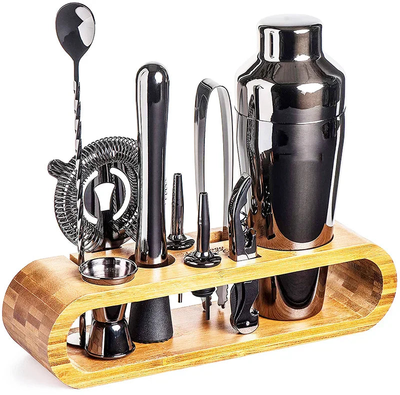 Stirré Elite Ensemble De Bar Cocktail En Métal Luxueux Kit Premium 10 Pièces Pour Cocktails Sophistiqués À Domicile