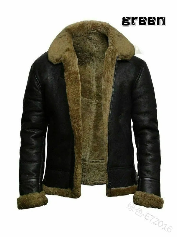Herrenjacke Erik – Langarm, Kunstfell, Herbst/Winter