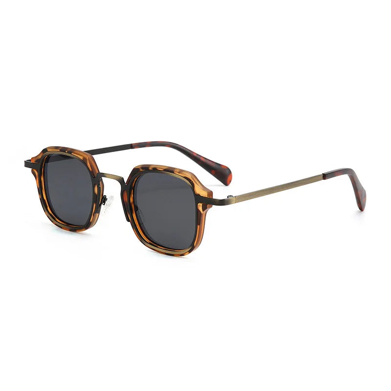 Lunettes De Soleil Maverick Punk Carré Unisexe Par Amawinc Protection UV Géométrie Audacieuse