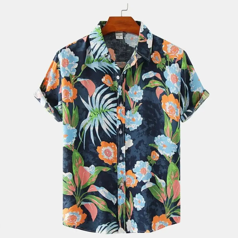 Chemise Sakura À Motifs Floraux Brillants Pour Été Avec Style Intemporel Et Boutonnage Facile