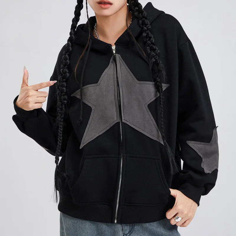 Zara Kapuzenjacke mit Sternen