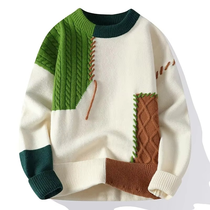 Pull Tricot Déchiré Streetwear Amawinc Pour Homme 2025 Hip Hop Chaud Pour Hiver Et Automne Et Confort