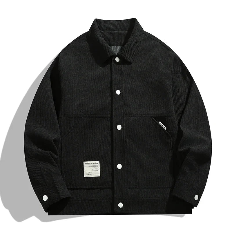 Veste En Velours Côtelé Trucker Rétro Années 90 Studio Original Pour Toutes Saisons