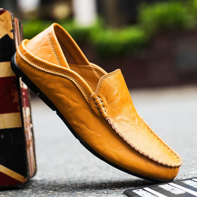 Italienische Leder-Loafer mit orthopädischer Funktion - Lance
