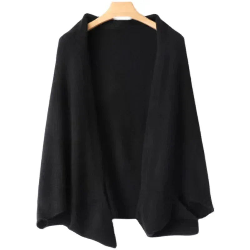 Amawinc Châle Cachemire 2 En 1 Écharpe Cape Doux Et Chaud Pour Automne Hiver Ultra Confortable