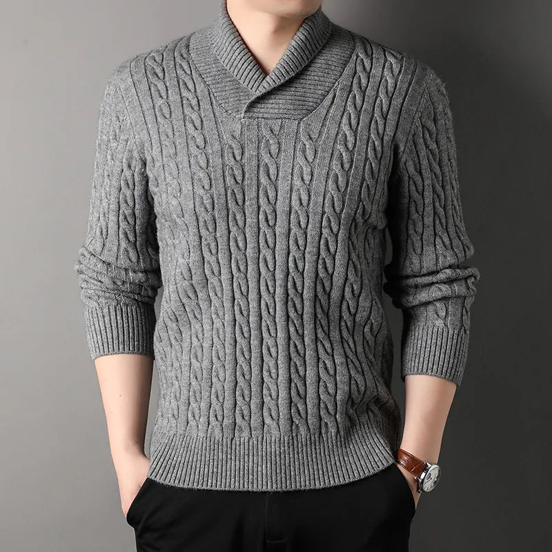 Pull En Cachemire Ylan Slim Fit À Côtes Classiques Pour Un Style Polyvalent Et Confort Tout Au Long De La Journée