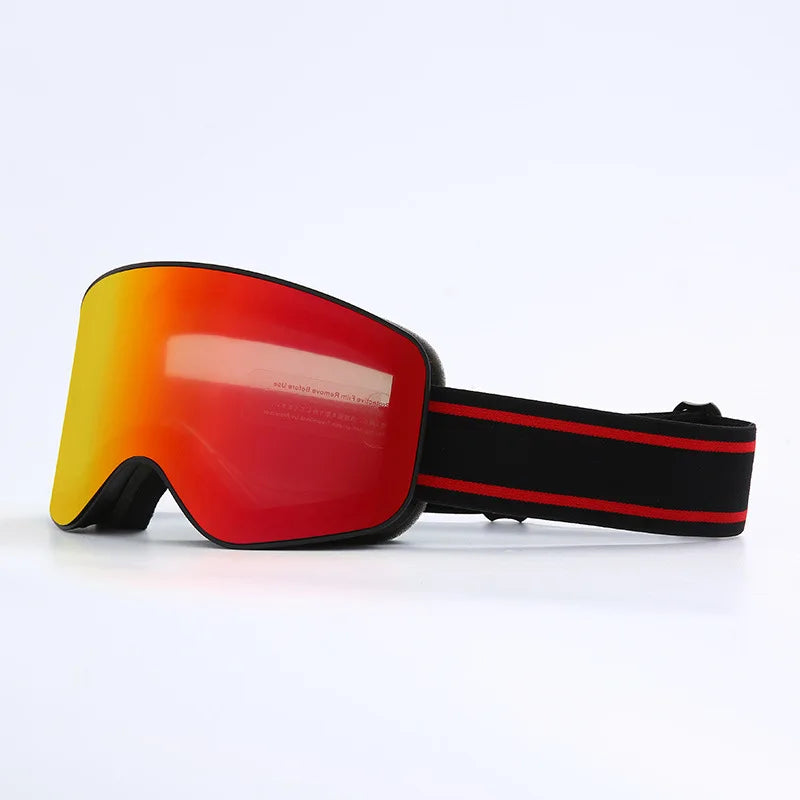 Lunettes De Ski Cylindriques Aspen Shield UV400 Anti Buée Sangle Antidérapante Compatibles OTG Ajustables