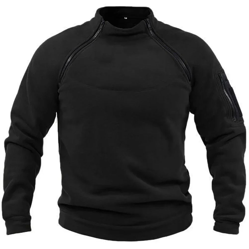 Eamon Herren Fleecejacke: Winddichte Outdoorjacke
