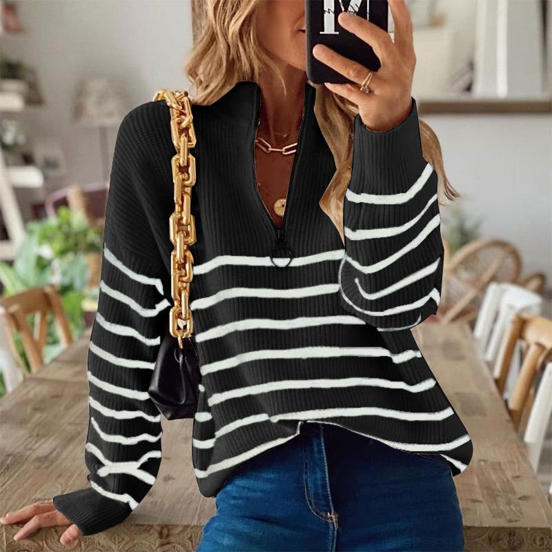Zareth Pullover mit hohem Kragen