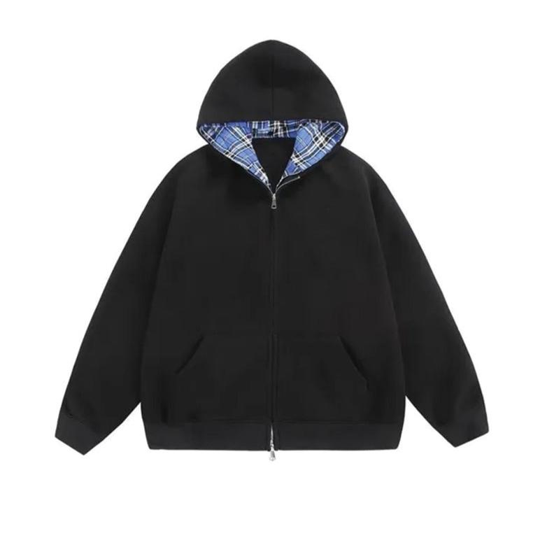 Sweat À Capuche Double Épaisseur En Coton Coupe Oversized Pour Homme Moderne Confortable Deux Pièces