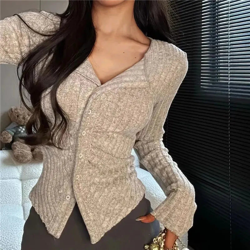 Albina: Gestrickter Pullover-Kragen