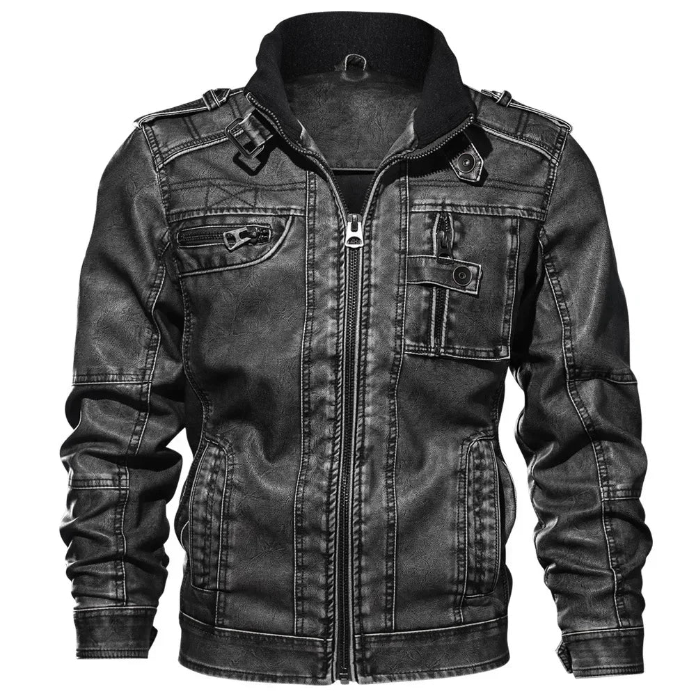 Herren Lederjacke Marco - warm für Herbst & Winter