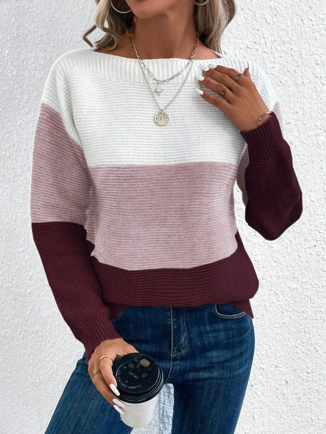 Fiona Pull Col Roulé en Cachemire pour Femme Élégant Design à Blocs de Couleur Confort Exceptionnel