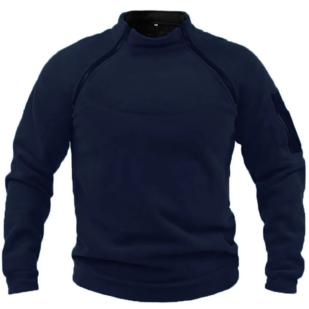 Eamon Herren Fleecejacke: Winddichte Outdoorjacke