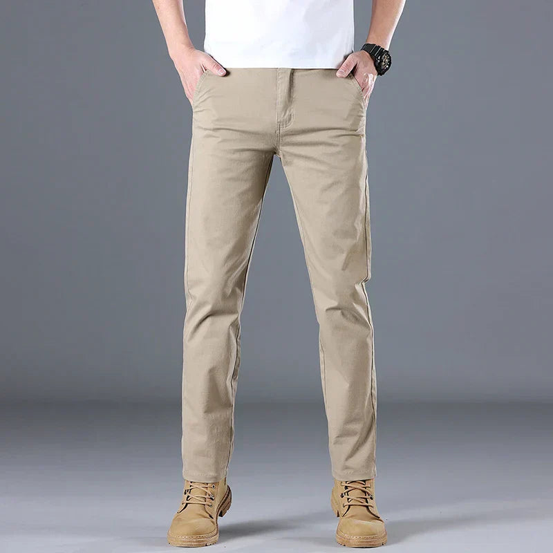 Pantalon Homme Coupe Droite Gabriel Décontracté Confort Quotidien Polyvalent Amawinc
