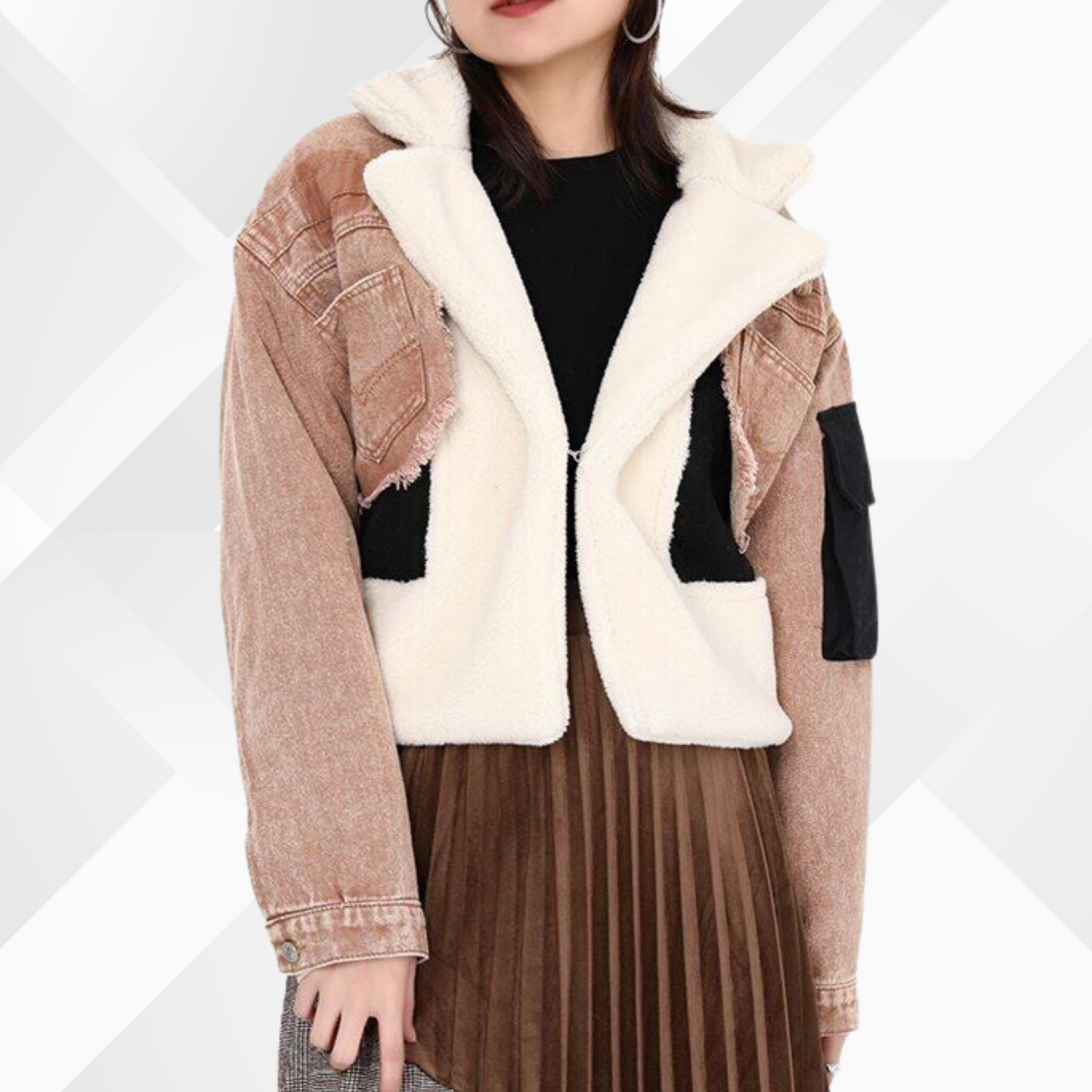 Baumwolljacke Letty im Patchwork-Stil