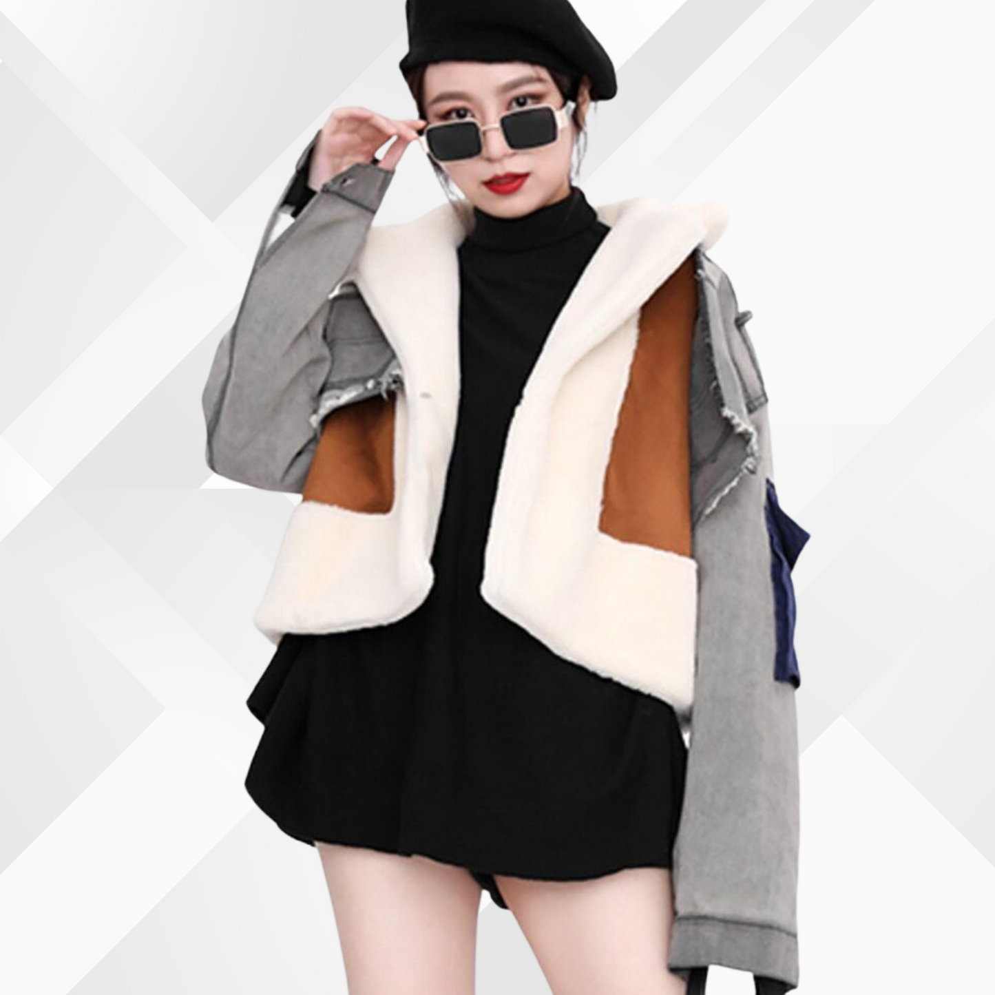 Baumwolljacke Letty im Patchwork-Stil