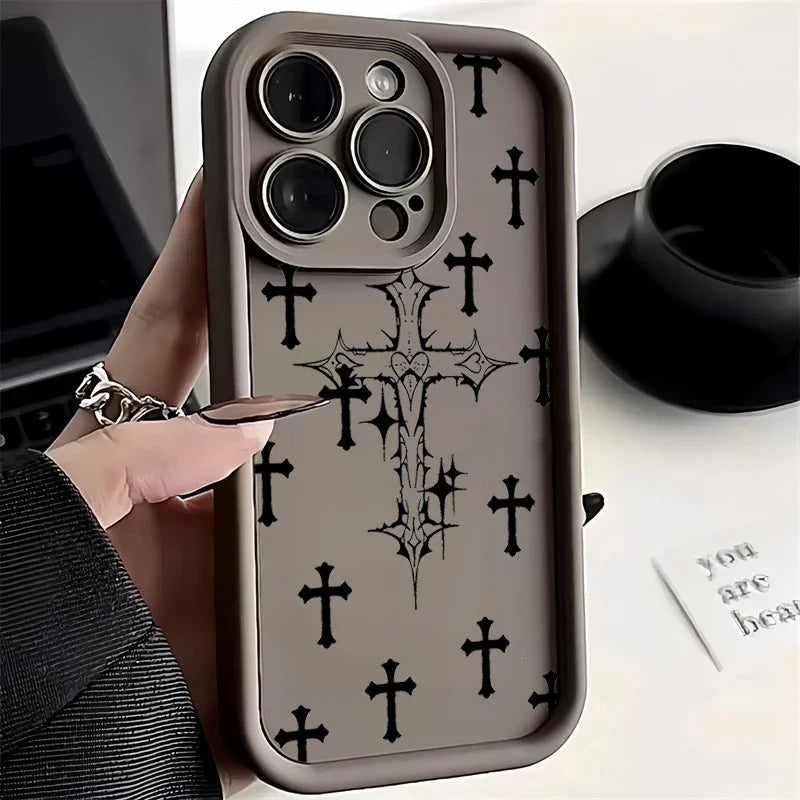 Coque Vigil Heart Pour iPhone En Silicone Souple Résiliente Protection Antichoc Bumper Bords Surélevés Pour Caméra