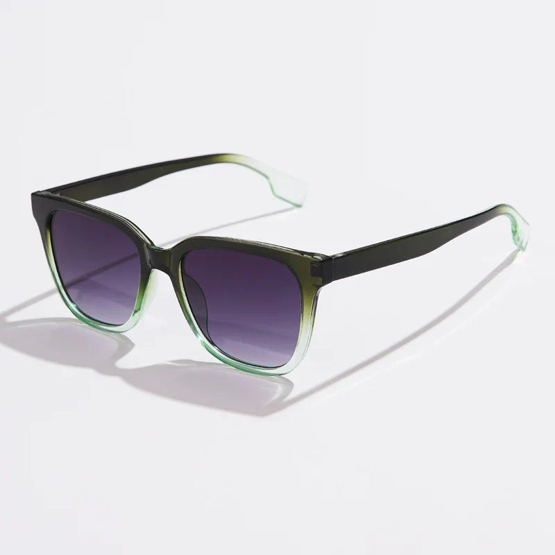Lunettes De Soleil Safari Imprimé Sauvage Rétro Léger Confortable Montures Plastiques Dégradé UV 400
