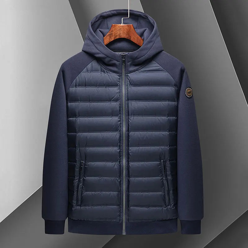 Sweat À Capuche Thermique Léger Avec Doublure En Duvet Et Isolation Synthétique Coupe Décontractée