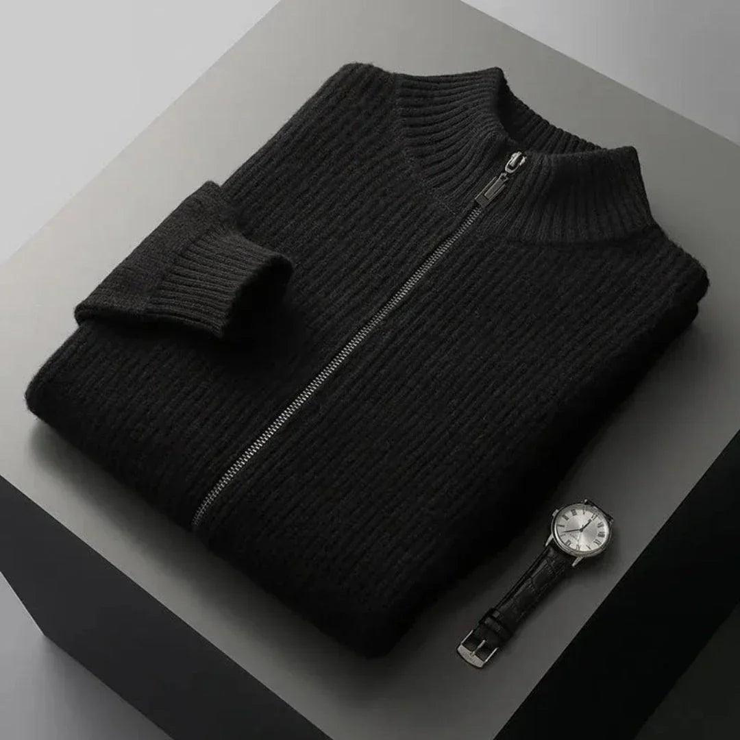 Ensemble Mérinos À Fermeture Éclair Complet Pull Zippé Côtelé Et Pantalon En Laine Mérinos Respirant Confortable