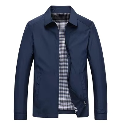 Veste Légère De Printemps Coupe Vent Pour Homme Golf Et Plein Air Doublure Carreaux
