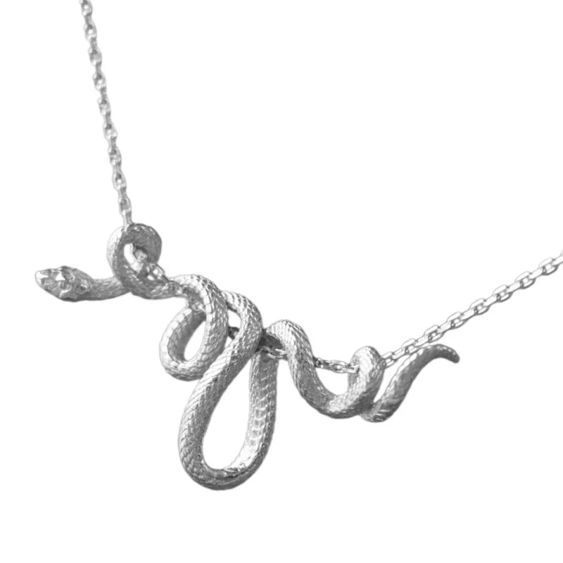 Collier Serment Du Serpent Nœud Vipère Chaîne Réglable Or Doré Pour Hommes Et Femmes Amawinc