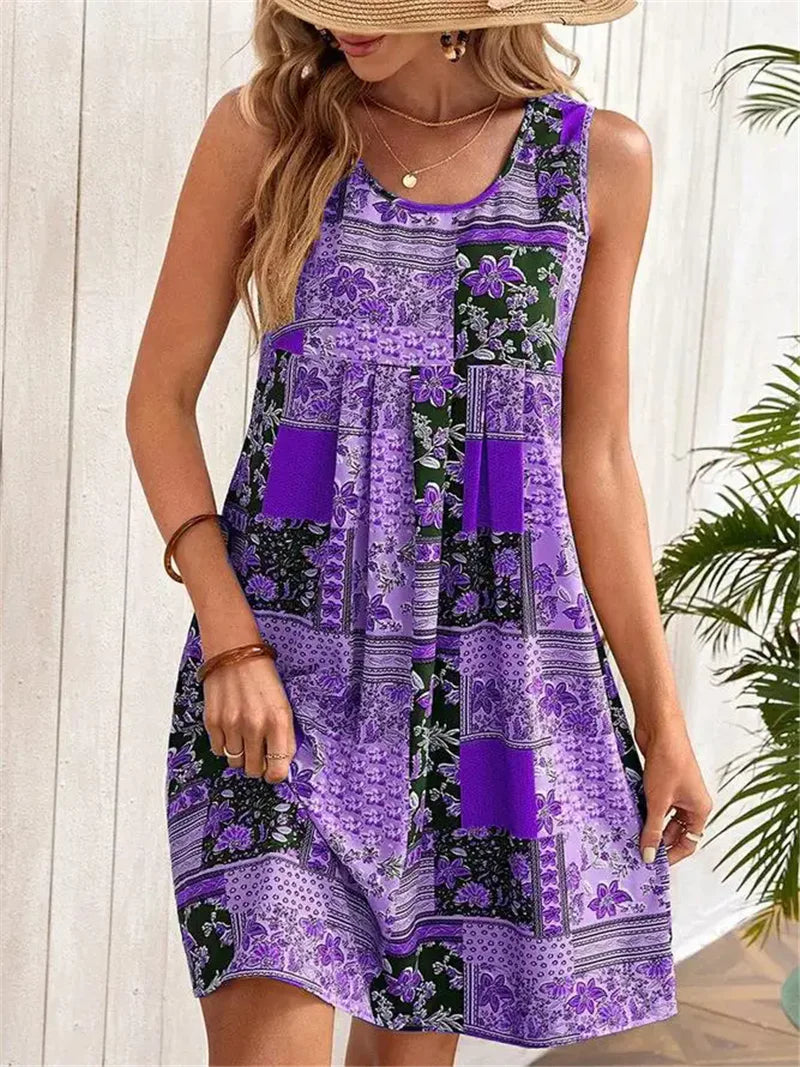 Robe Sans Manches Gail Amawinc Coupe Trapèze A Ligne Pour Vacances Et Sorties Décontractées