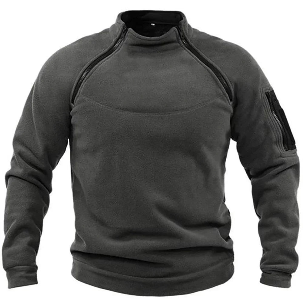 Eamon Herren Fleecejacke: Winddichte Outdoorjacke