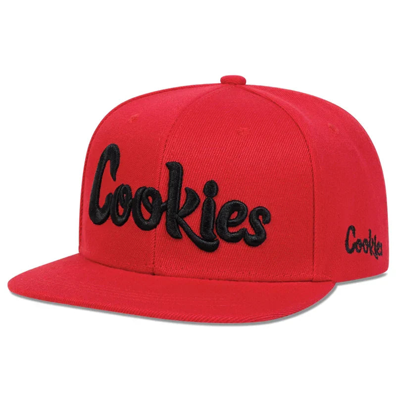 Casquette Snapback Brodée Cookies Avec Sangle Réglable Tissu Respirant Visière Structurée Conception Durable