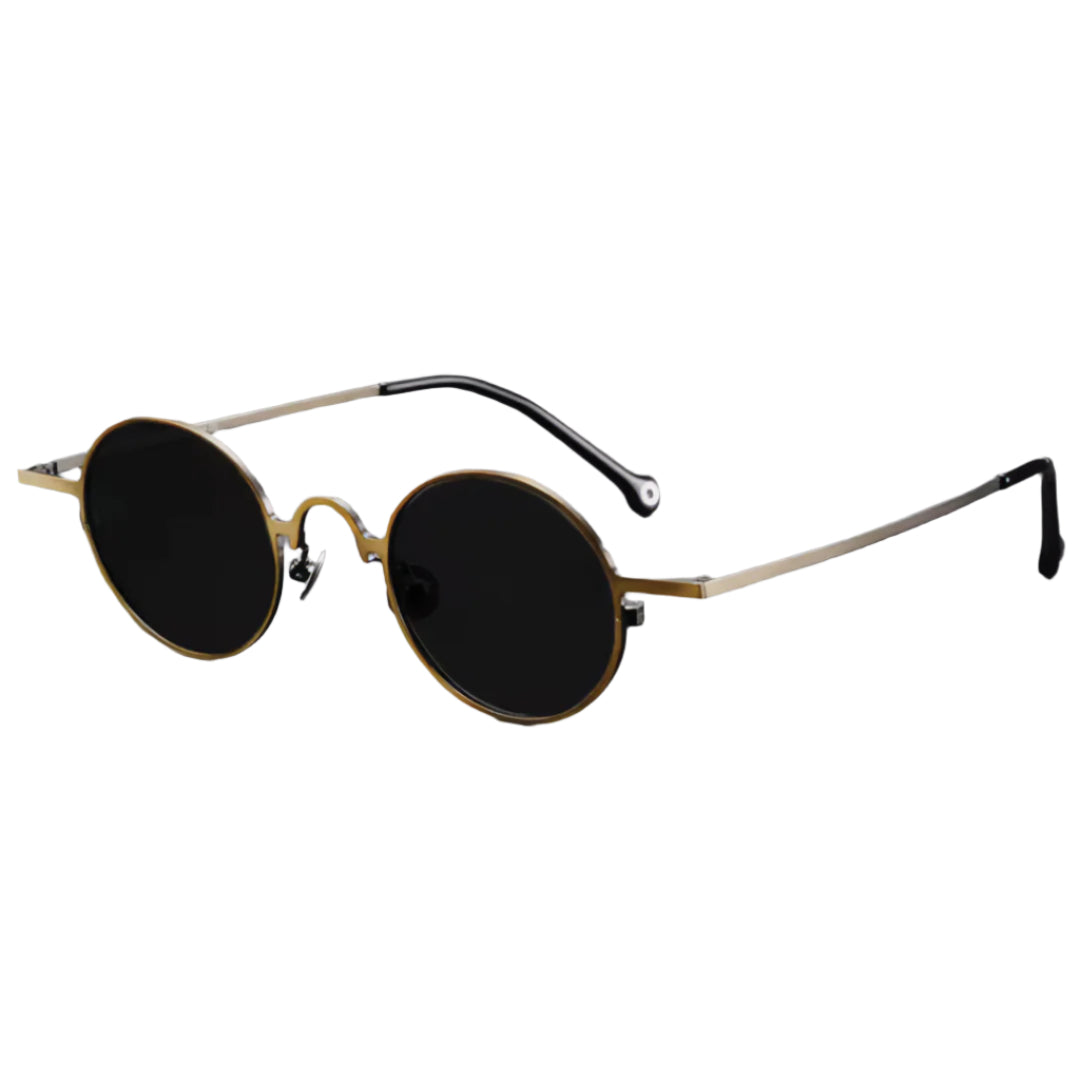 Lunettes De Soleil Rondes Ultralégères En Titane Avec Verres Polarisés Anti Reflet Professionnels