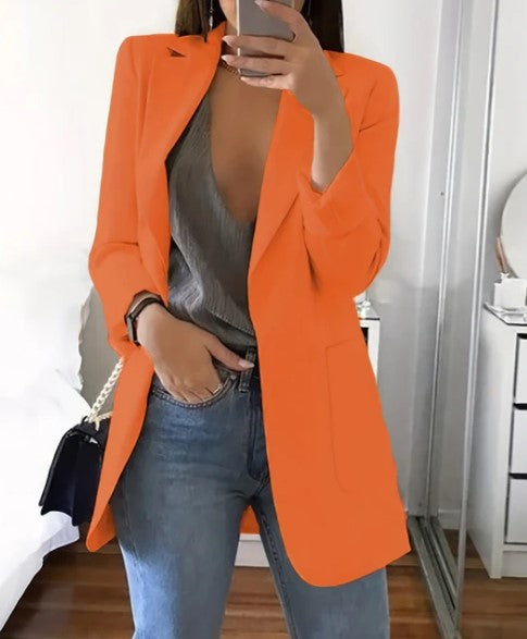 Avelena Plus Size Freizeitblazer