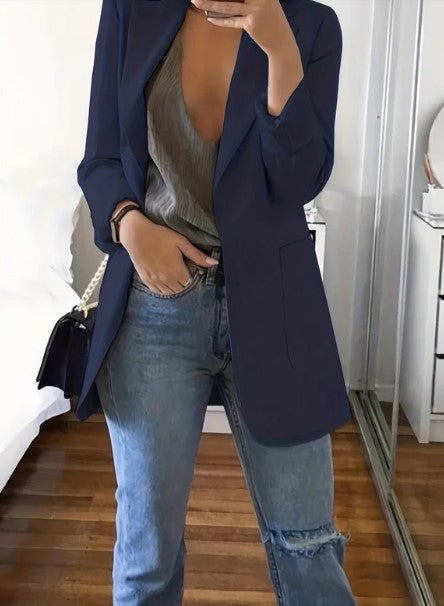 Avelena Plus Size Freizeitblazer