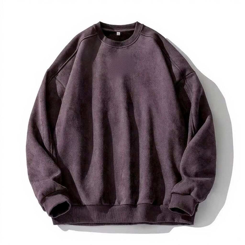 Sweat Oversize En Faux Suède Pour Homme Amawinc Confort Quotidien Automne Et Hiver