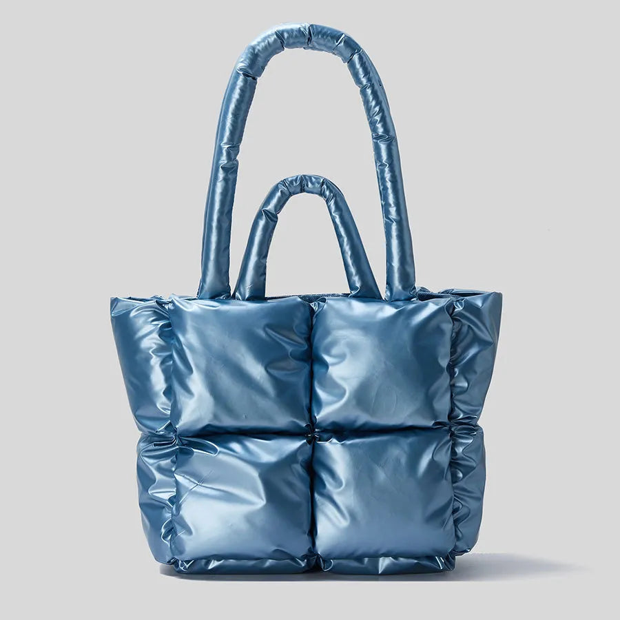 Sac Cabas Mini Matelassé Puffer Avigail Amawinc Chic et Compact Avec Texture Pelucheuse et Moderne