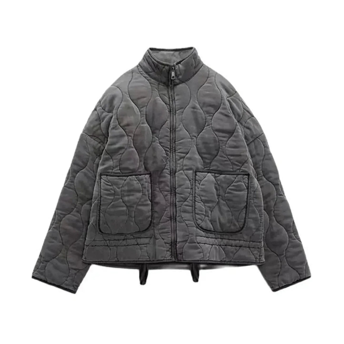 Veste Matelassée PuffBomb Bomber Classique Rembourrée Zip Fermeture Coupe Tailorée Élégante