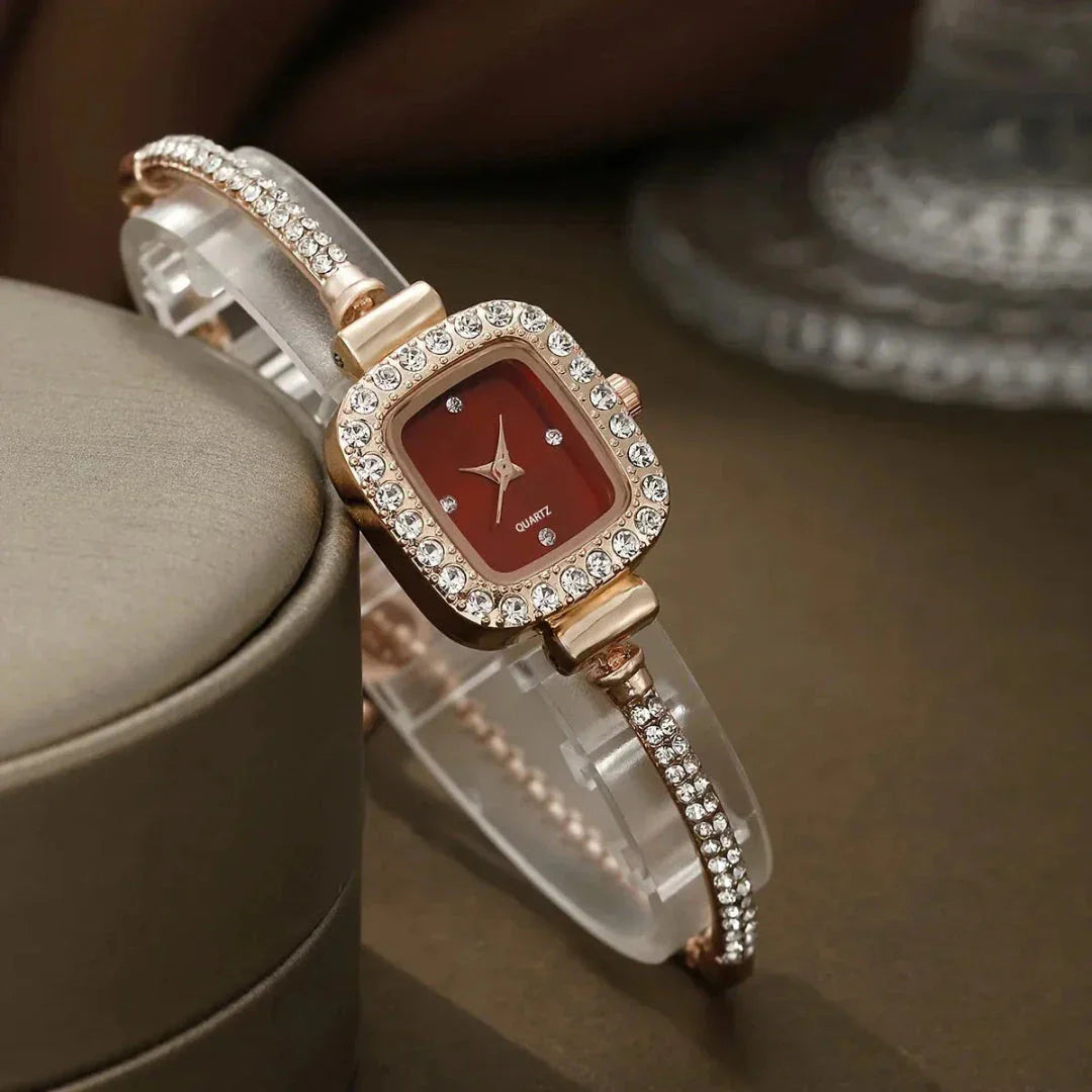 Montre Bracelet Serene Éclat Cristaux Élégante Pour Femmes Chic Et Luxueuse Pour Toutes Occasions